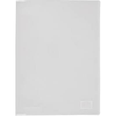 FolderSys, A4, voor maximaal 5 vel, 0,15 mm, met klemfunctie, documentbestendig, B 229,3 x H 310 mm, polypropeen, transparant, 10 stuks