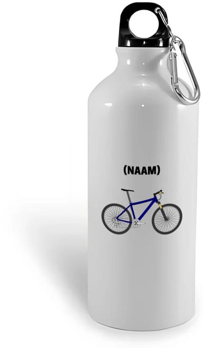 Hacebo® - Mountainbike met eigen naam waterfles - Sport - Mountainbiker - Sport - water fles - 400ML