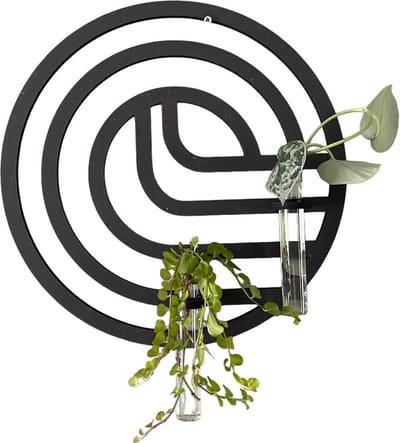 Plantenrek - Muurdecoratie - Stekstation - Plantenhanger - Wanddecoratie - Hangpot - Hangpotten binnen -Bloempot - Reageerbuisjes - Stekken - Plantenbak - Plantensteun - Sinterklaas cadeautjes - Kerstcadeau