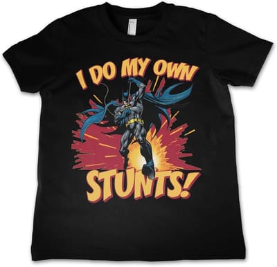 Batman Kinder-T-shirt 'I Do My Own Stunts' WB-12-BAT015-DTF020
