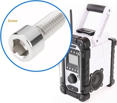 Zeshoekige schroef - Standaard - 4 stuks - M6X14 - Compatibel met Site Radio Handvat - Makita DMR107 DMR108 DMR109 DMR112.
