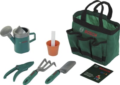Klein Toys Bosch tuin 6-delige tuintas - speelgoed - incl. verschillende tuin accessoires - groen