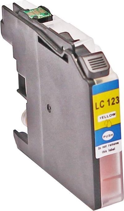 ABC huismerk inkt cartridge geschikt voor Brother LC-121Y LC-123Y LC-121 LC-123 geel voor DCP-J132W DCP-J150 DCP-J152W DCP-J152WR DCP-J172W DCP-J4110DW DCP-J4110W DCP-J552DW DCP-J752DW MFC-J245 MFC-J285