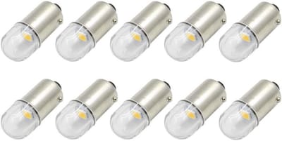 10x BA9S LED Lampjes Warm Wit 12V - Dimbaar Universele Verlichting voor Auto Interieur en Dashboard