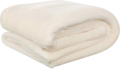 Baby Flanellen Knuffeldeken met Sherpa Achterkant - 100x150 cm