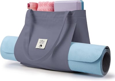 Yoga Tas - Draagtas Mat - Sport & Fitness - Versterkte Hechtingen - 38 x 12 x 35 cm - Blauw