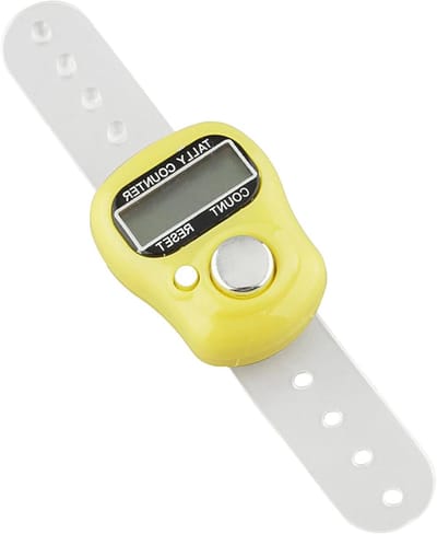 Digitale Vingerteller - Digitale Teller - Activiteiten Tellen - LCD met Achtergrondverlichting - 11 x 3 cm - Willekeurig