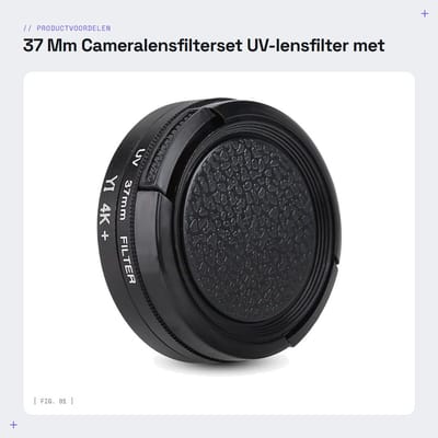 Vt Goods - 37 Mm Cameralensfilterset - UV-lensfilter met Beschermende
