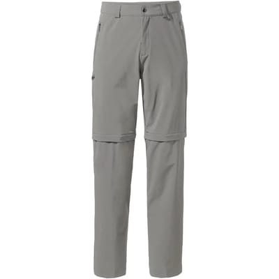 Vaude Farley Stretch Zip Off Ii Broek Grijs 52 / Short Man