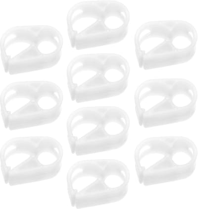 Dailygoods - Verstelbare buisklemmen - Slangklem - Waterstroomcontrole - Wit - PP-slangklemmen - Reguleer vloeistofstroom - Geschikt voor 5-8 mm buis...