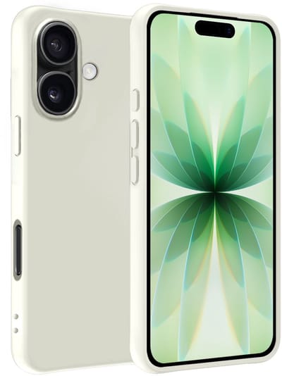 Hoesje Geschikt voor Apple iPhone 17 - Sterk & Shockproof - Hoes Cover - Siliconen Case - Wit