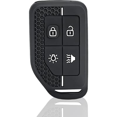 Coque de protection en silicone pour clé de voiture, support pour Volvo Fh16 Rc Fm Evro 6 Fh Cargo 555 Fm Camion Lourd, Accessoire de Protection Complète pour Clé black