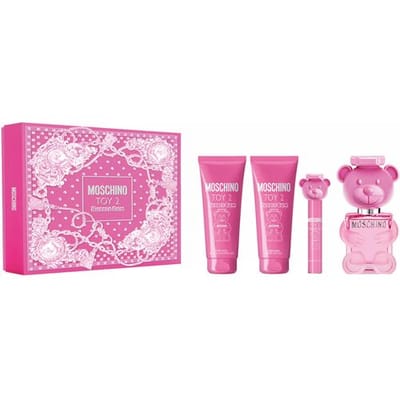 Moschino Toy 2 Bubble Gum Giftset - 100 ml eau de toilette spray + 10 ml eau de toilette tasspray + 100 ml showergel + 100 ml bodylotion - cadeauset voor dames