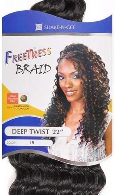 Synthetisch Haarvlechten Deep Twist Bulk 22 Inch (6-Pack) - Voor Vlechten en Twists