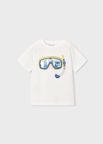 MAYORAL - Jongens t-shirt - Maat 92 - Jongens - wit -