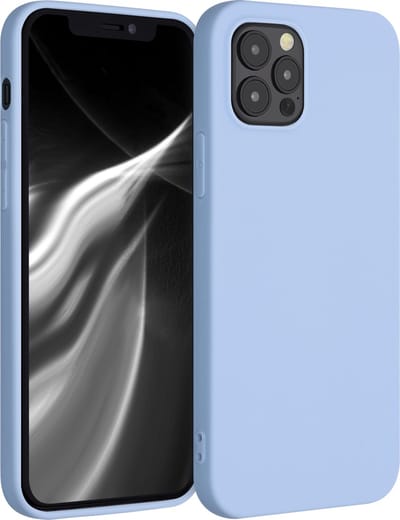 kwmobile telefoonhoesje geschikt voor Apple iPhone 12 / iPhone 12 Pro - Hoesje voor smartphone - Back cover in mat lichtblauw