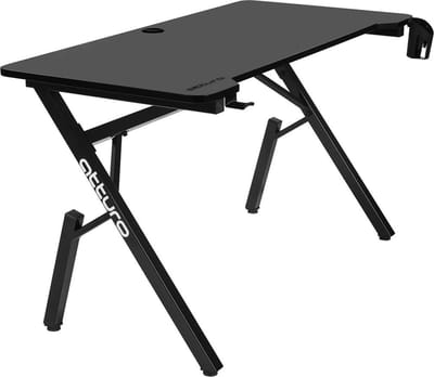 Atturo Pro2 Gaming Bureau 120 x 64 cm Zwart - Met cuphouder en koptelefoonhouder