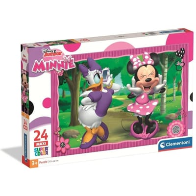 Clementoni - Puzzel - 24 Maxi Stukjes - Disney Minnie - Kinderpuzzel - Vanaf 3 jaar