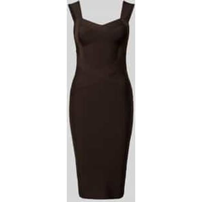 slim fit jurk in mouwloos design