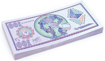 Speelgeld Bankbiljetten - Nep Geld - Spelletjes - Dubbelzijdig Bedrukt - 100 stuks - Multi