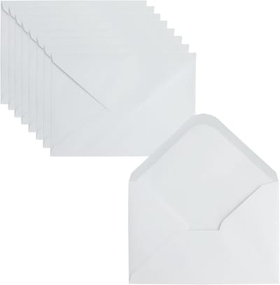 Enveloppen Set - Briefpapier - Feestelijke Uitnodigingen - 130 g/m² Papier - C6 114x162cm - Wit