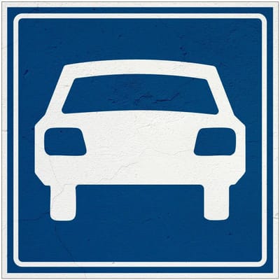 Autoweg bord - G3 | Sign Again materiaal | 10 x 10 cm