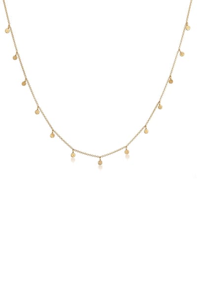 Elli - Halsketting - Dames Plaatje Basis Mat in 925 Sterling Zilver - Dames