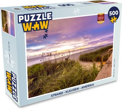 Puzzel Strand - Kleuren - Amerika - Legpuzzel - Puzzel 500 stukjes