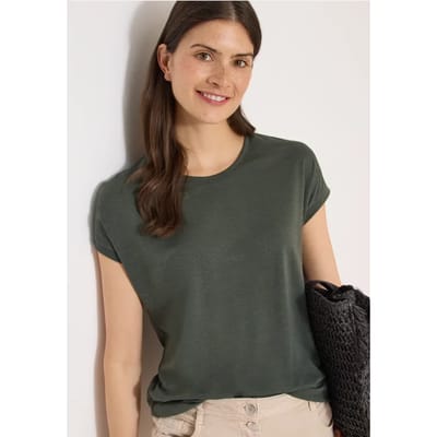 Shirt met burn-out look