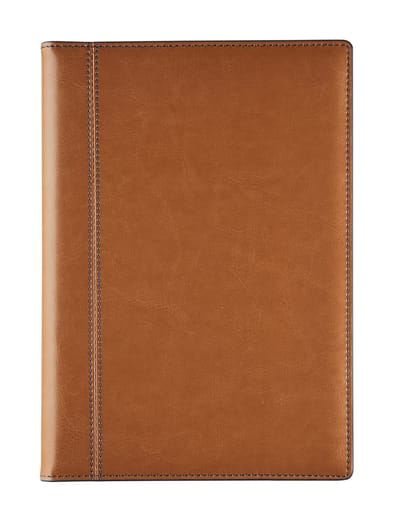Brepols agenda 2027 - DELTA [0.834] - PALERMO FASHION - Zakagenda - 1 week op 2 pagina's - Weekoverzicht - Gespiraleerd - Camel - 8.1 x 12 cm/Klein formaat!!