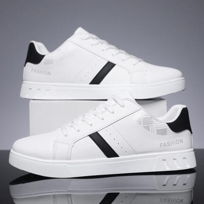 Heren Schoenen Heren Klassieke Casual Schoenen Lente Nieuwe Lichtgewicht Ademende Sneakers Heren Platte Schoenen Outdoor Mode Heren Schoenen 44 white