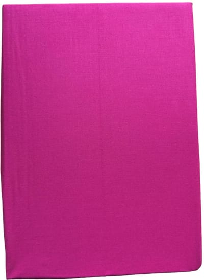 Katoenen Hoeslaken 100% Katoen - 90x200 cm - Eenpersoons - Fuchsia - Zacht & Ademend - Restant Actie!
