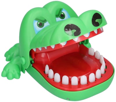 Dailygoods- Bijtvinger Spel - Grappig Krokodil Tanden Spel - Actiespel voor Kinderen - Verjaardagscadeau - Cartoonontwerp - Visuele Ontwikkeling - Mondspel