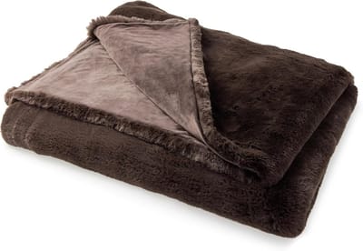 Luxe Zachte Fleece Deken Mokka 127x152 cm - Comfortabel en Warm Plaid