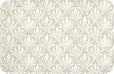 Badmat 60x40 cm - Antislip - Barok - Patroon - Beige - Badmatten voor badkamer - Badkamermat - Douchemat - Badkamer mat