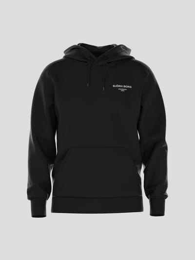 Björn Borg Essential 1 Hoodie Heren Trui met Capuchon - Katoen - Zwart - Maat L