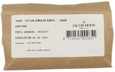 Jacob Hooy Kaneel Ceylon Gemalen - 250 gr