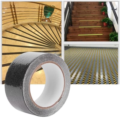 50mm x 5m Zwart Mat Waterdicht Antislip Tape Slijtvast Kleefbanden Sticker white