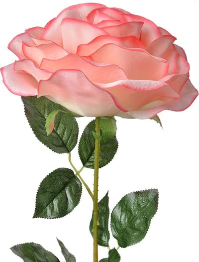 Clayre & Eef Kunstbloem Roos 75 cm Roze Kunststof