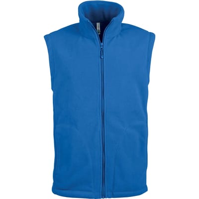 Fleecebodywarmer 'Luca' merk Kariban maat XXL Kobaltblauw