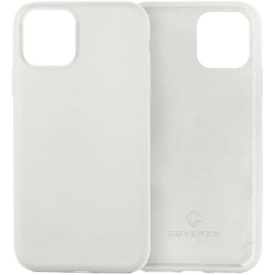 Coverzs Luxe Liquid Silicone case geschikt voor Apple iPhone 11 - beschermhoes - siliconen backcover - optimale bescherming - wit