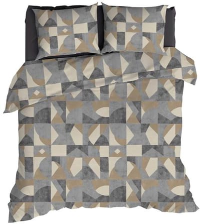 Romanette Pictet Dekbedovertrek - Extra breed - 260x200/220 cm - Grijs