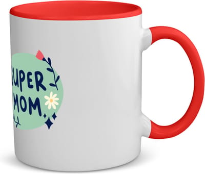 Akyol - super mom koffiemok - theemok - roze - Moeder - mama - moederdag - cadeau - verjaardag - kado - 350 ML inhoud