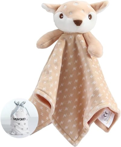 Zachte en Knuffelige Babydeken voor Meisjes en Jongens, Perfect als Kraamcadeau of Verjaardagscadeau (Bruine Hert)