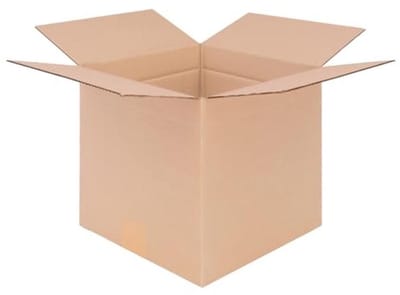 Vouwdozen - Verzenddozen Karton - Opslag en Verzending - Enkelgolf B-golf - 250x250x250mm - Bruin