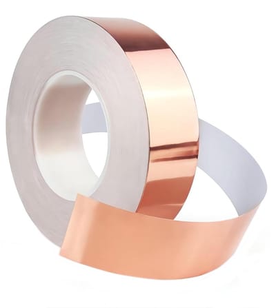 1 Stuk Koper Zelfklevende Tape, 5mm x 20m, Enkele Zijde Geleidende Tape voor Elektrische Reparaties en Circuits