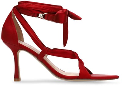 Sacha - Dames - Rode sandalen met hak - Maat 38