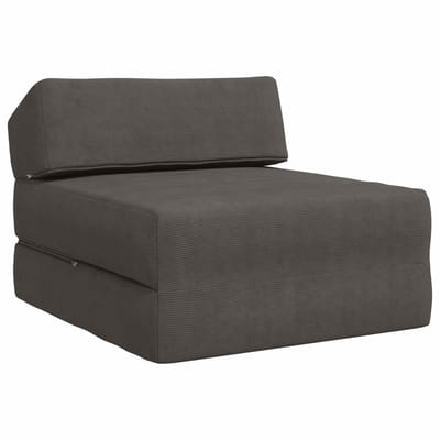 vidaXL - Vouwbare - Sofa - Bed - Donkergrijs - 60 - x - 70 - x - 41 - cm - Stof