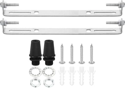 Plafondlampenset - Montagebeugel Plaat - Lamp Ophangen - Stevig Koolstofstaal - 175 mm - Zilver