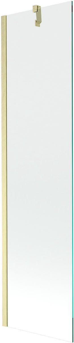 Mexen Next badwand éénvleugelig 50 x 150 , transparant, goud geborsteld - 895-050-000-00-00-55